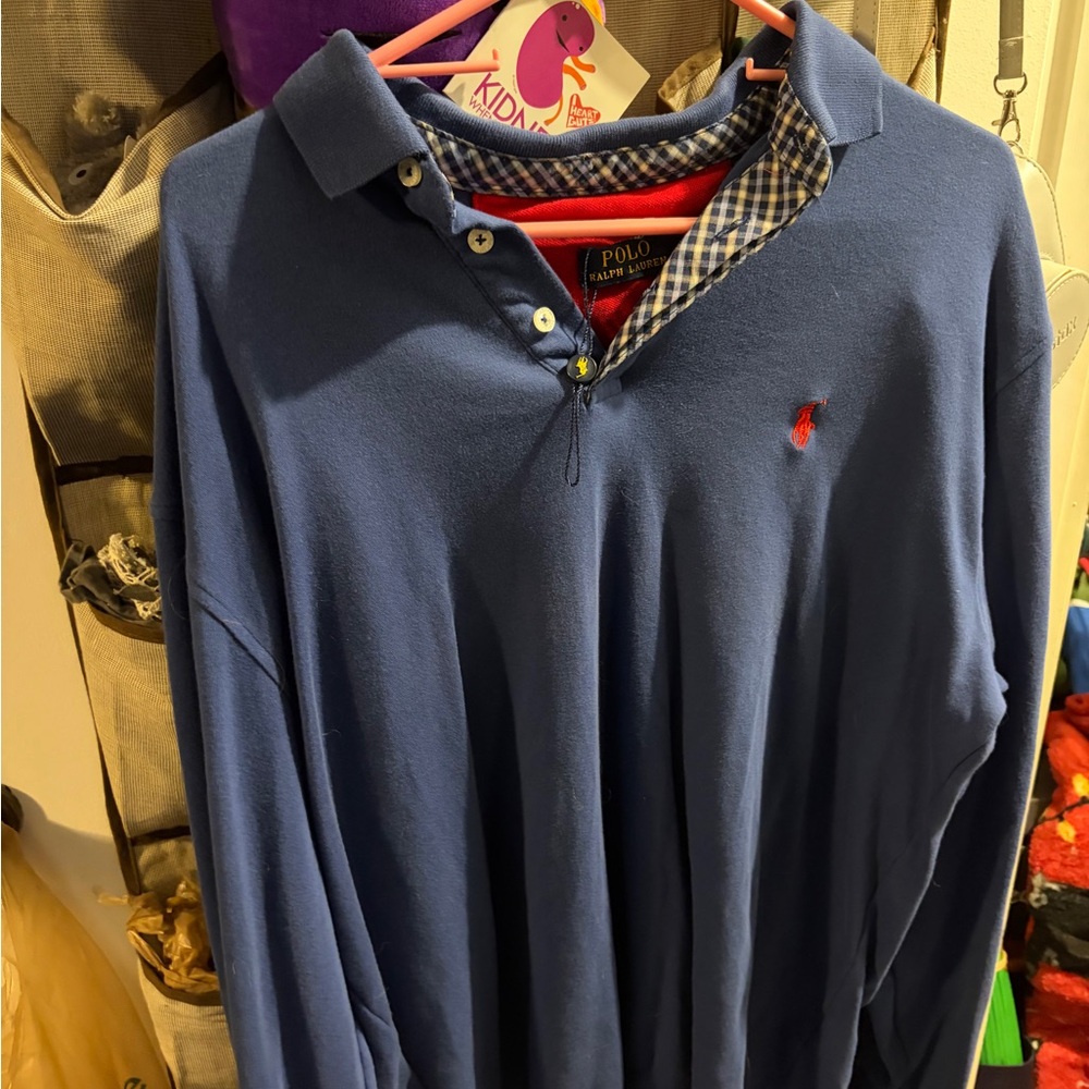 Ralph Lauren Classic Blue Polo Shirt